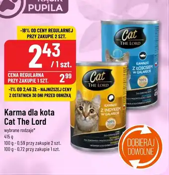 Polomarket Karma dla kota Cat The Lord, 415 g oferta