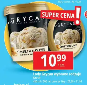 E.Leclerc Lody Grycan Oreco 480/500ml oferta