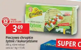 E.Leclerc Pieczywo chrupkie żytnie/kukurydziane 200g oferta