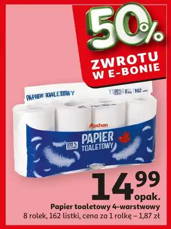 Auchan Papier toaletowy Auchan oferta