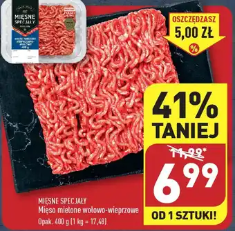 ALDI MIĘSNE SPECJAŁY Mięso mielone wołowo wieprzowe 400 g oferta