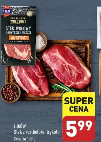 ALDI ŁUKÓW Stek z rostbefu/antrykotu 100 g oferta