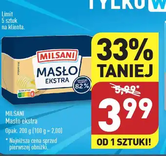 ALDI MILSANI Masło ekstra 200g oferta