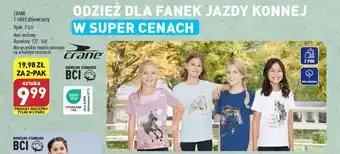 ALDI CRANE T-shirt dziewczęcy oferta