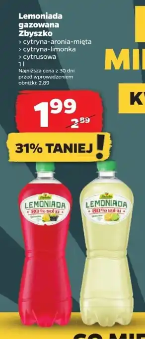 Netto Lemoniada gazowana Zbyszko 1 l oferta
