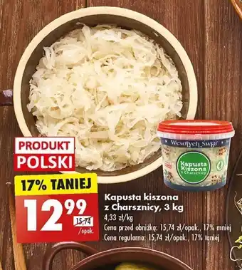 Biedronka Kapusta Kiszona z Charsznicy, 3 kg oferta