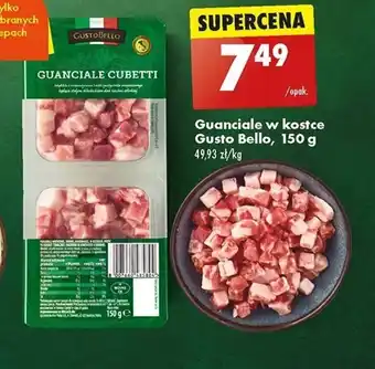 Biedronka Guanciale w kostce Gusto Bello, 150 g oferta