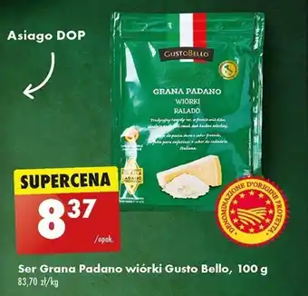 Biedronka Ser Grana Padano wiórki Gusto Bello, 100 g oferta