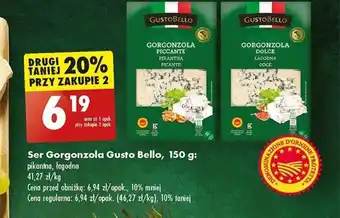 Biedronka Ser Gorgonzola Gusto Bello, 150 g oferta