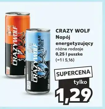 Kaufland Napój energetyczny Crazy Wolf oferta