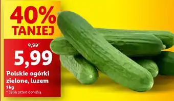 Lidl Polskie ogórki zielone, luzem 1 kg oferta