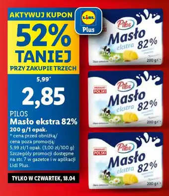 Lidl Masło ekstra 82%, 200 g oferta