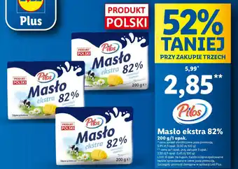 Lidl Pilos Masło ekstra 82%, 200 g oferta