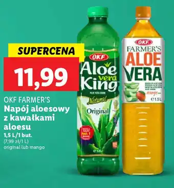 Lidl OKF FARMER'S Napój aloesowy z kawałkami aloesu 1,5 l oferta