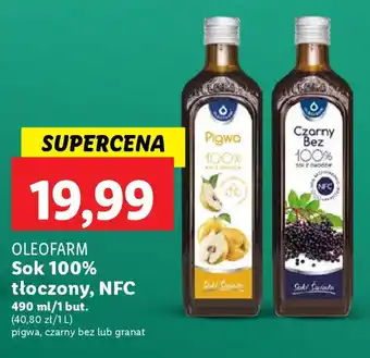 Lidl OLEOFARM Sok 100% tłoczony, NFC 490 ml oferta