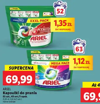 Lidl ARIEL Kapsułki do prania 52-63 szt. oferta