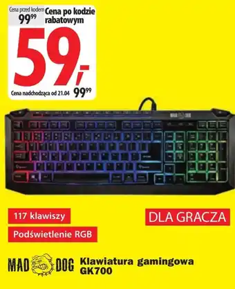 Media Expert Klawiatura gamingowa Mad Dog oferta