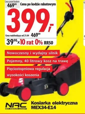 Media Expert Kosiarka elektryczna Nac oferta