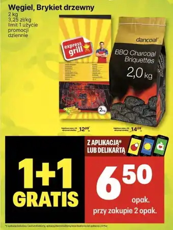 Delikatesy Centrum Węgiel Brykiet drzewny 2kg oferta