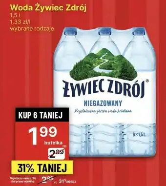 Delikatesy Centrum Woda Żywiec Zdrój 1,5l oferta