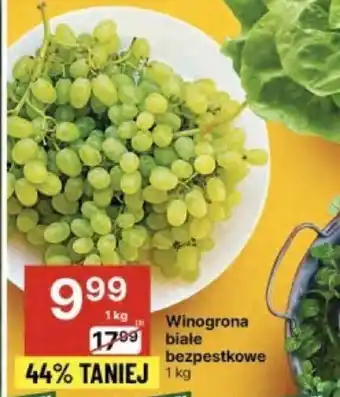 Delikatesy Centrum Winogrona białe bezpestkowe 1kg oferta