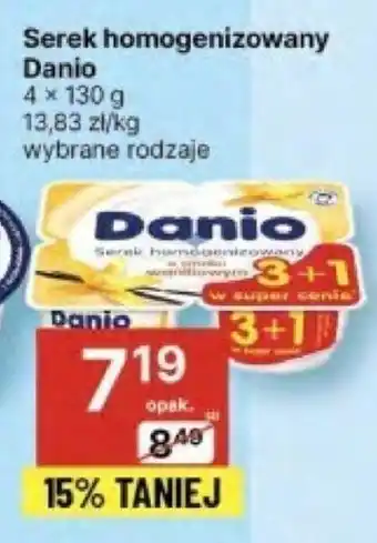 Delikatesy Centrum Serek homogenizowany Danio 4x130g oferta