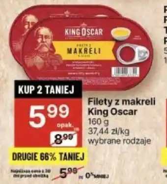 Delikatesy Centrum Filety z makreli King Oscar 160g oferta