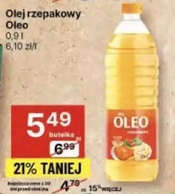 Delikatesy Centrum Olej rzepakowy Oleo 0,9l oferta