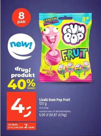 Dealz Lizaki Gum Pop Fruit 120 g oferta