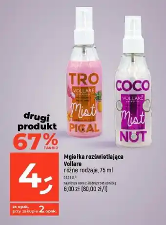 Dealz Mgiełka rozświetlająca Vollare, 75 ml oferta