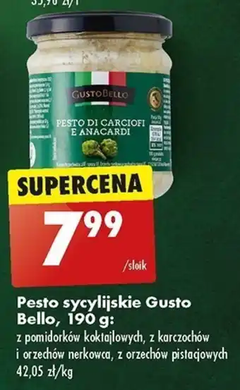 Biedronka Pesto sycylijskie Gusto Bello, 190 g oferta