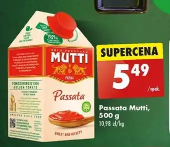 Biedronka Passata Mutti, 500 g oferta