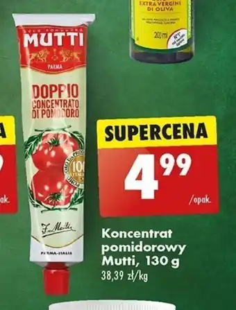 Biedronka Koncentrat pomidorowy Mutti, 130 g oferta