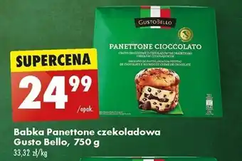 Biedronka Babka Panettone czekoladowa Gusto Bello, 750 g oferta