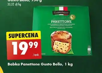 Biedronka Babka Panettone czekoladowa Gusto Bello, 750 g oferta