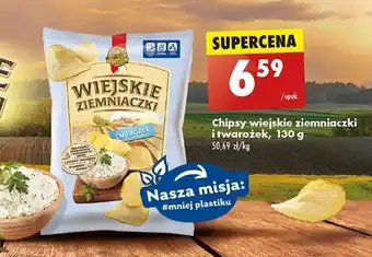 Biedronka Chipsy wiejskie ziemniaczki i twarożek, 130 g oferta