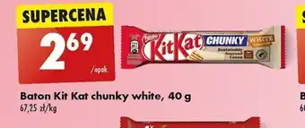 Biedronka Baton Kit Kat chunky white, 40 g oferta