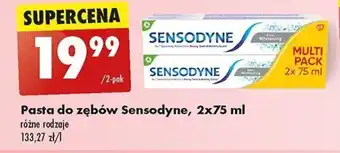 Biedronka Pasta do zębów Sensodyne, 2x75 ml oferta