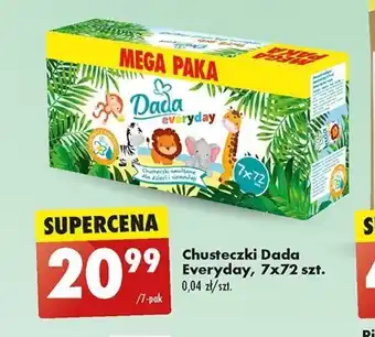 Biedronka Chusteczki Dada Everyday, 7x72 szt. oferta