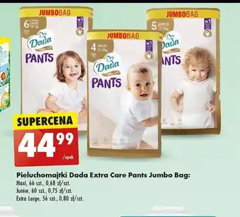 Biedronka Pieluchomajtki Dada Extra Care Pants Jumbo Bag oferta