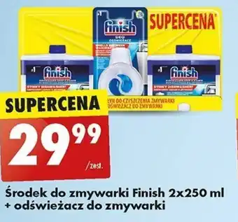 Biedronka Środek do zmywarki Finish 2x250 ml + odświeżacz do zmywarki oferta