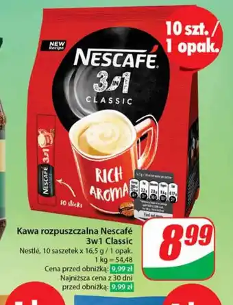 Dino Kawa rozpuszczalna Nescafe, 10 x 16,5 g oferta