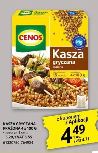 Selgros KASZA GRYCZANA PRAŻONA 4 x 100 G oferta