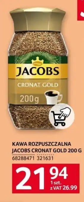 Selgros KAWA ROZPUSZCZALNA JACOBS CRONAT GOLD 200 G oferta