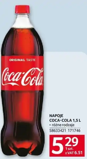 Selgros NAPOJE COCA COLA 1,5 L oferta