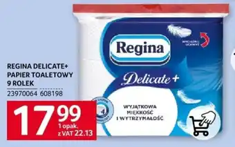 Selgros REGINA DELICATE+ PAPIER TOALETOWY 9 ROLEK oferta