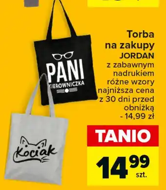 Carrefour Torba na zakupy JORDAN oferta