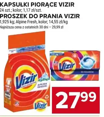 Stokrotka KAPSUŁKI PIORĄCE VIZIR 24szt PROSZEK DO PRANIA VIZIR 1,925 kg oferta