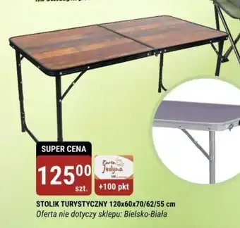 bi1 STOLIK TURYSTYCZNY 120x60x70/62/55 cm oferta