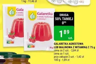 bi1 GALARETKA AGRESTOWA LUB MALINOWA Z WITAMINA C 75 g oferta